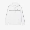 Heren sweatshirt met logo en strepen in klassieke pasvorm
