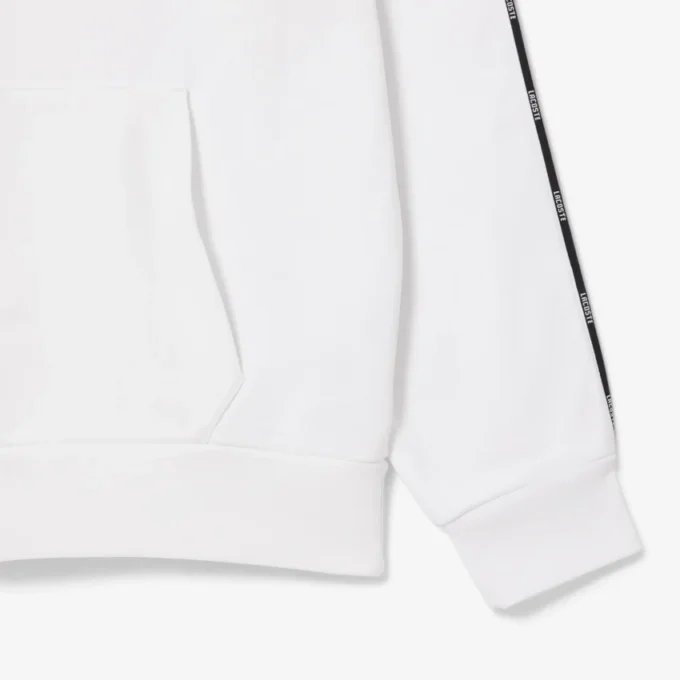 Heren sweatshirt met logo en strepen in klassieke pasvorm