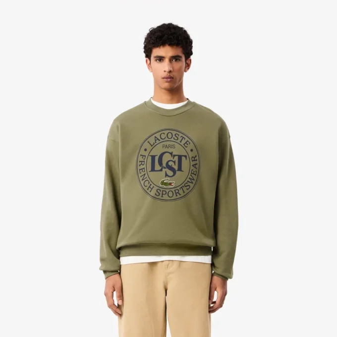 Heren Sweatshirt met losse pasvorm en print