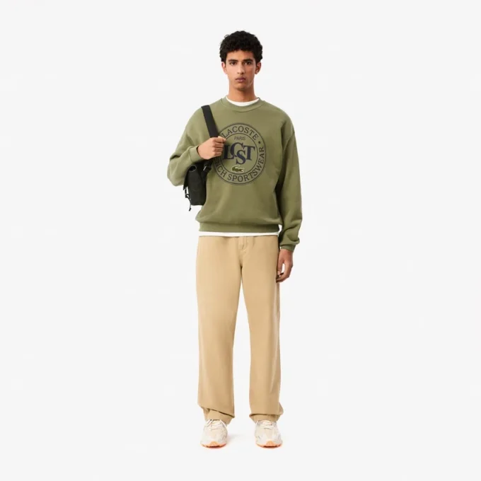Heren Sweatshirt met losse pasvorm en print