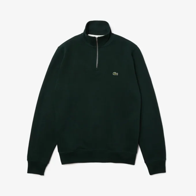 Heren-sweatshirt met ritssluiting en hoge kraag