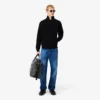 Heren sweatshirt met ritssluiting van dubbelzijdig jersey