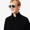 Heren sweatshirt met ritssluiting van dubbelzijdig jersey