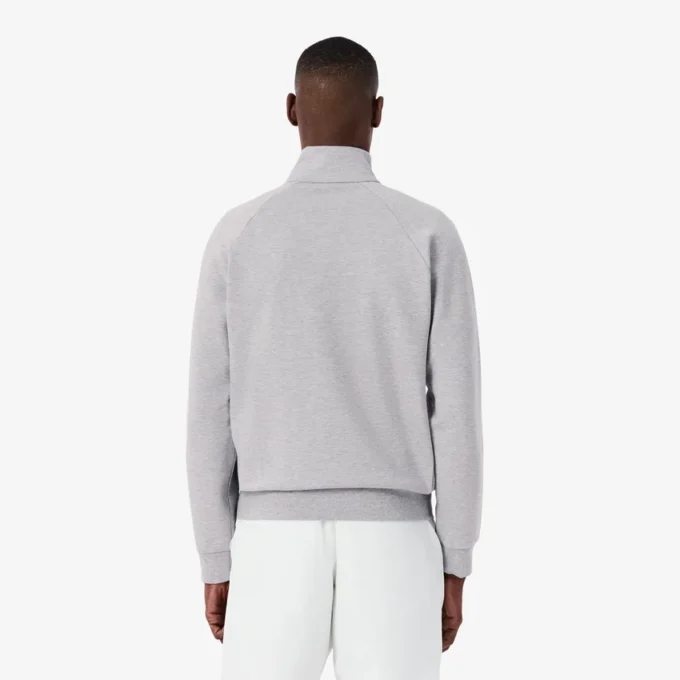 Heren sweatshirt met ritssluiting van dubbelzijdig jersey