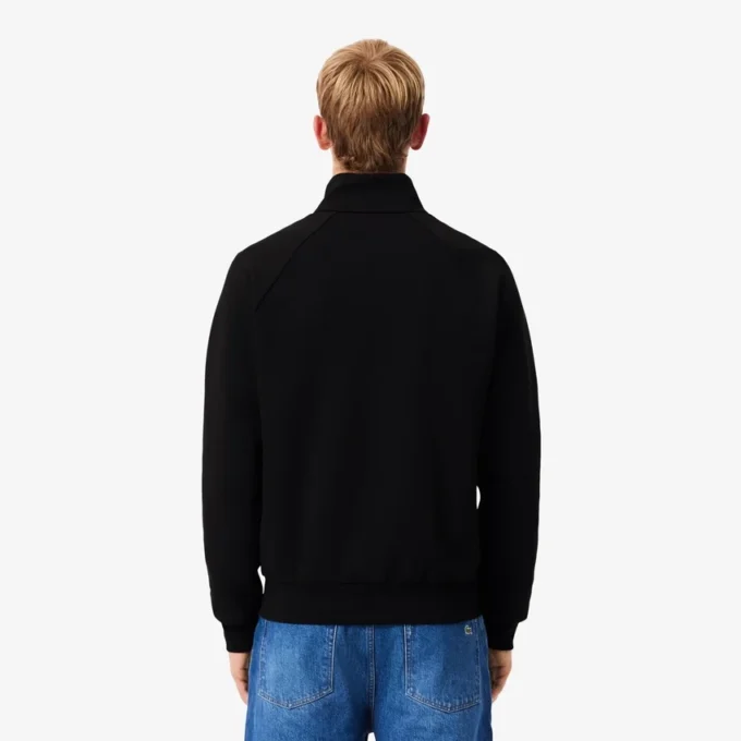 Heren sweatshirt met ritssluiting van dubbelzijdig jersey