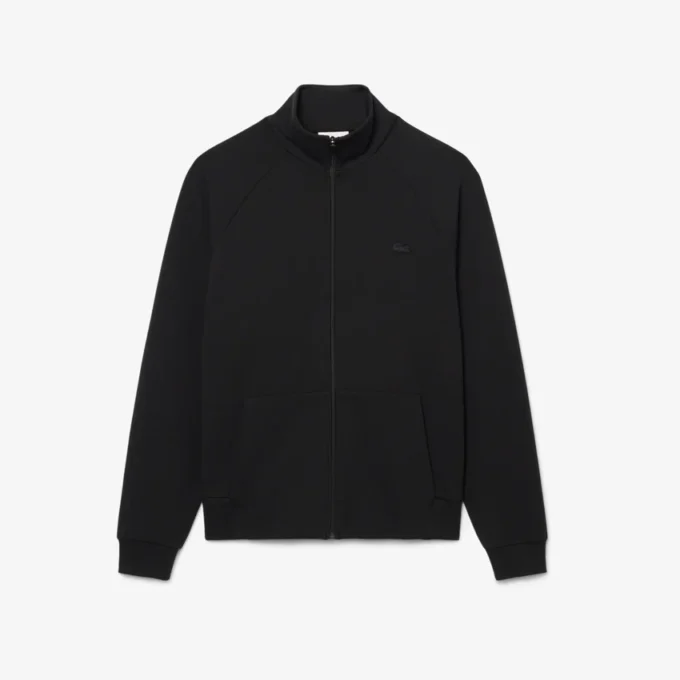 Heren sweatshirt met ritssluiting van dubbelzijdig jersey