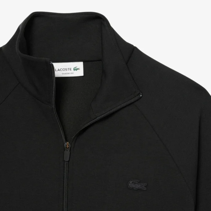 Heren sweatshirt met ritssluiting van dubbelzijdig jersey