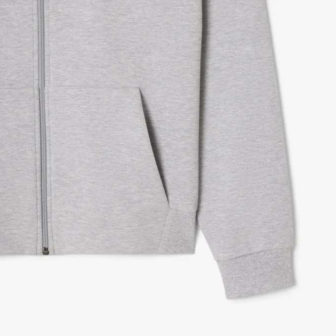 Heren sweatshirt met ritssluiting van dubbelzijdig jersey