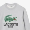 Heren sweatshirt met ronde hals en print in klassieke pasvorm