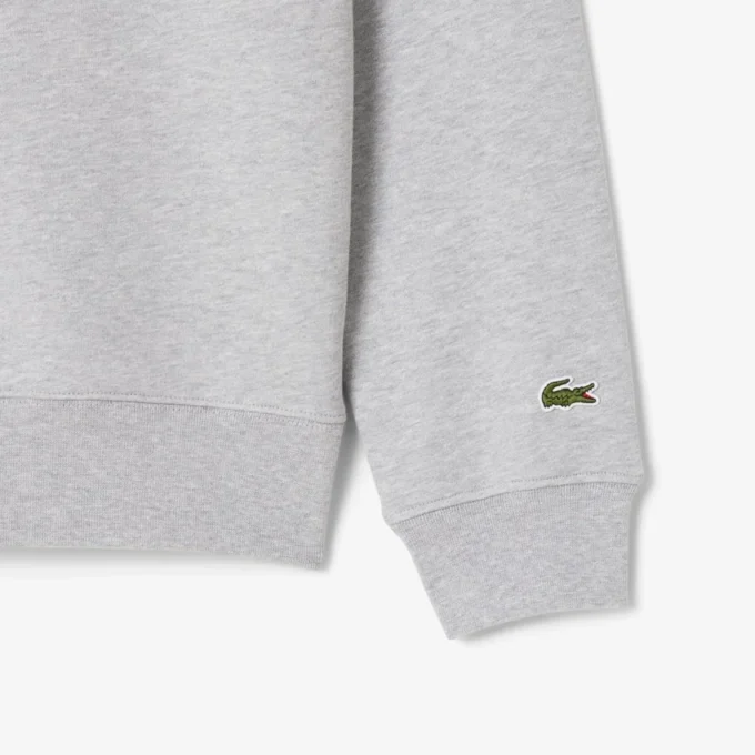 Heren sweatshirt met ronde hals en print in klassieke pasvorm