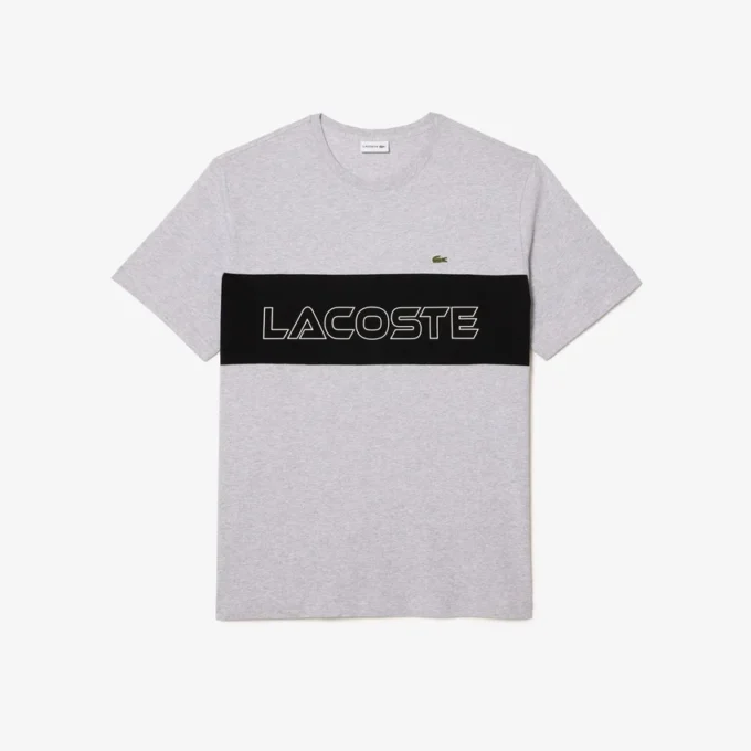 Heren T-shirt met colorblock-print in grote maten