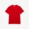 Heren T-shirt met geribde V-hals en lange pasvorm