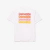 Heren T-shirt met gewassen effect en Ombra-print
