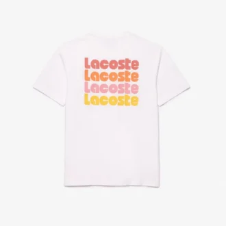 Heren T-shirt met gewassen effect en Ombra-print
