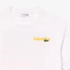 Heren T-shirt met gewassen effect en Ombra-print