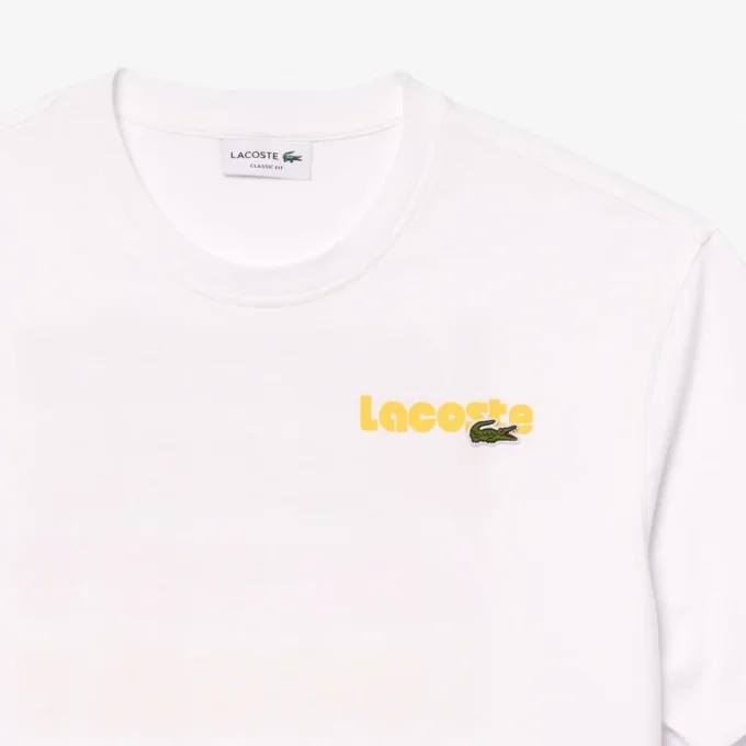 Heren T-shirt met gewassen effect en Ombra-print