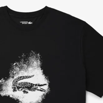 Heren T-shirt met krokodillenprint in grote maten voor sport