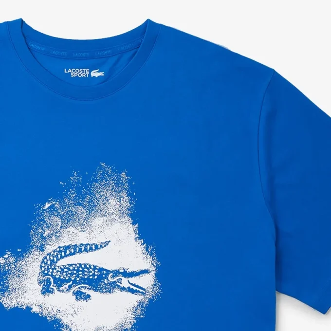 Heren T-shirt met krokodillenprint in grote maten voor sport