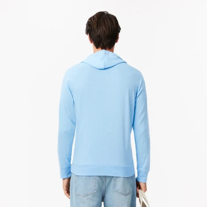 Heren T-shirt met lange mouwen en capuchon