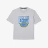 Heren T-shirt met losse pasvorm van zwaar katoen met print