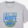 Heren T-shirt met losse pasvorm van zwaar katoen met print