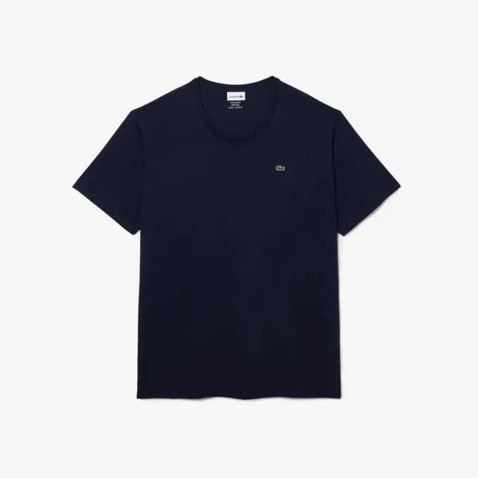 Heren T-shirt met ronde hals en ruime pasvorm van katoen