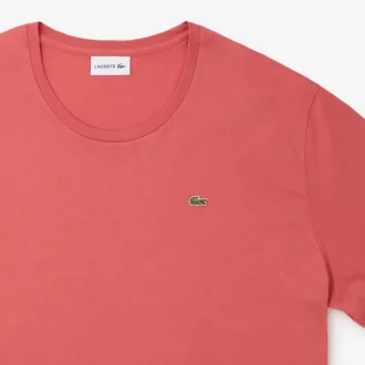 Heren T-shirt met ronde hals en ruime pasvorm van katoen