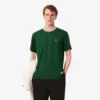 Heren T-shirt met streepjes en ronde hals, gemaakt in Frankrijk