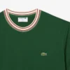 Heren T-shirt met streepjes en ronde hals, gemaakt in Frankrijk