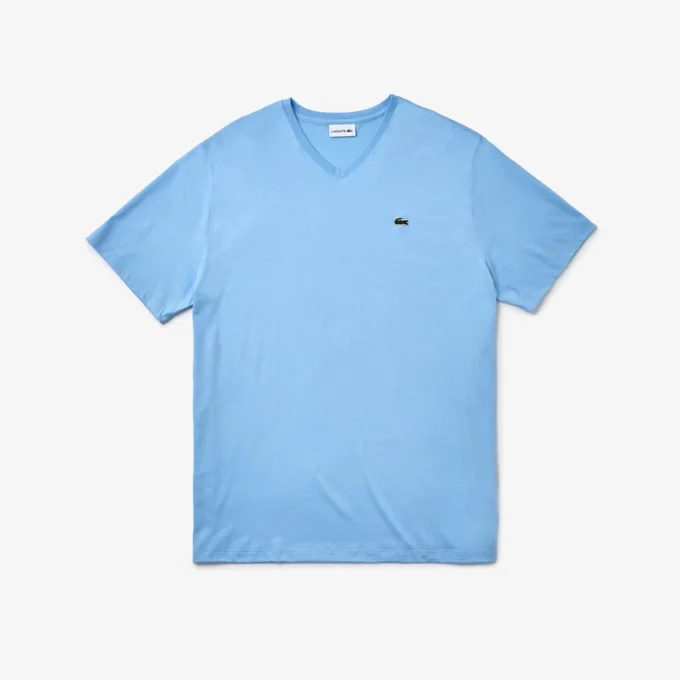 Heren T-shirt met V-hals en Pima-katoen in grote maten
