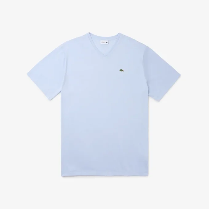 Heren T-shirt met V-hals en Pima-katoen in grote maten