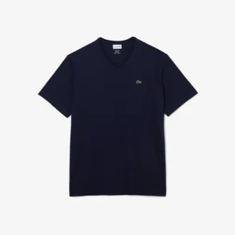 Heren T-shirt met V-hals en Pima-katoen in grote maten