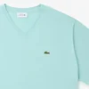 Heren T-shirt met V-hals en Pima-katoen in grote maten