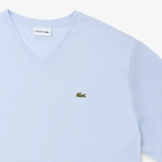 Heren T-shirt met V-hals en Pima-katoen in grote maten