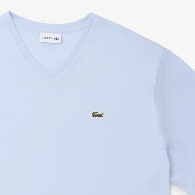 Heren T-shirt met V-hals en Pima-katoen in grote maten
