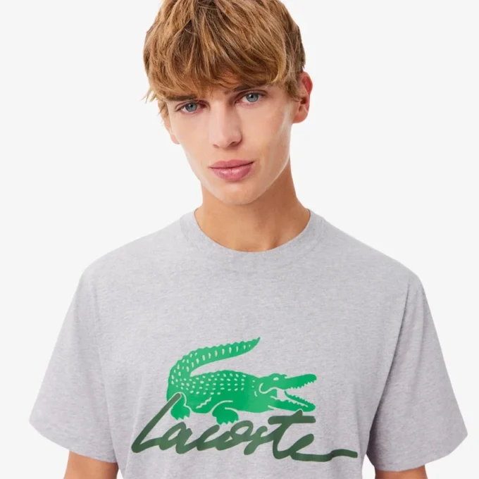 Heren T-shirt van bedrukt katoen