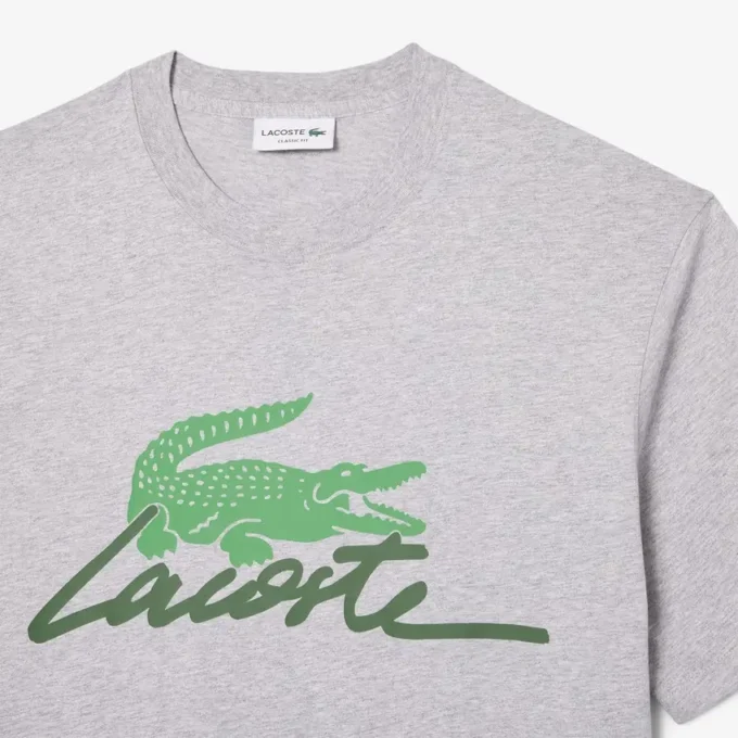 Heren T-shirt van bedrukt katoen