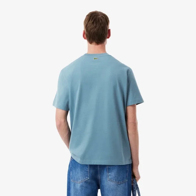 Heren T-shirt van bedrukt katoenjersey