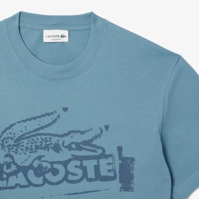 Heren T-shirt van bedrukt katoenjersey