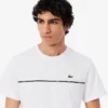 Heren T-shirt van katoen met logo-afwerking