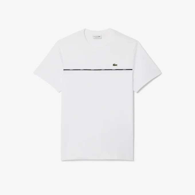 Heren T-shirt van katoen met logo-afwerking