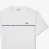 Heren T-shirt van katoen met logo-afwerking