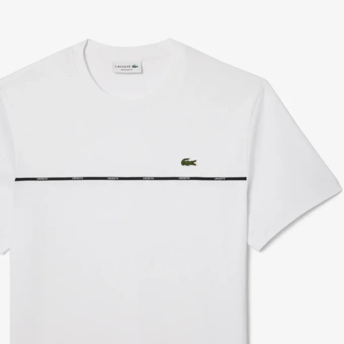 Heren T-shirt van katoen met logo-afwerking