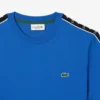 Heren T-shirt van katoen met logo-strepen