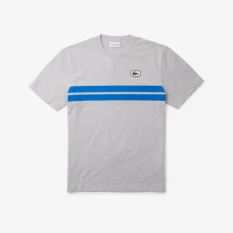 Heren T-shirt van katoen met print op de rug