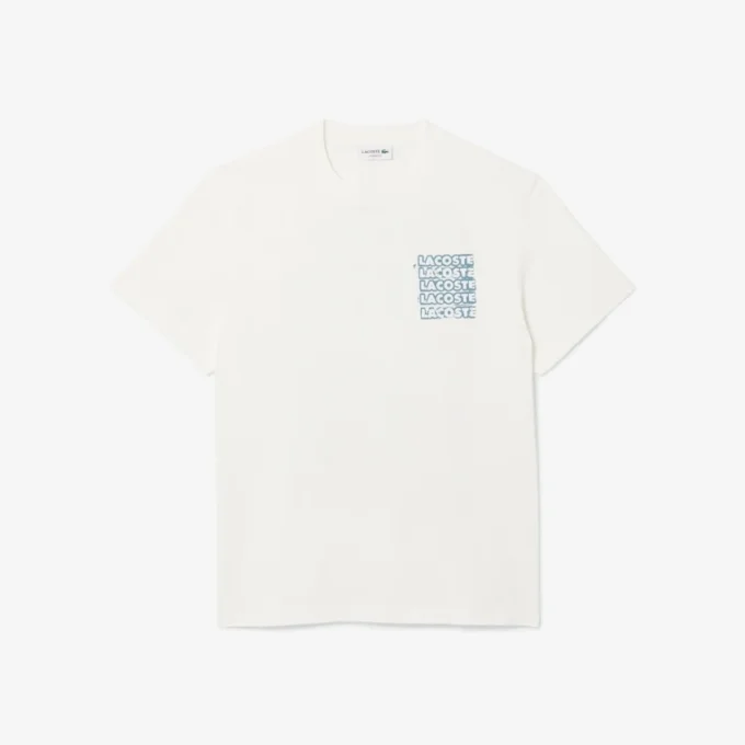 Heren T-shirt van katoenjersey met print