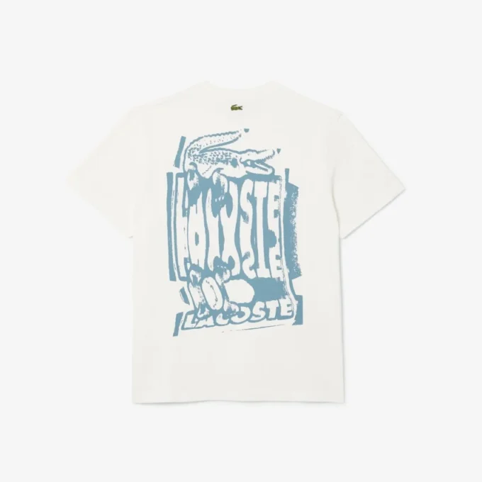 Heren T-shirt van katoenjersey met print