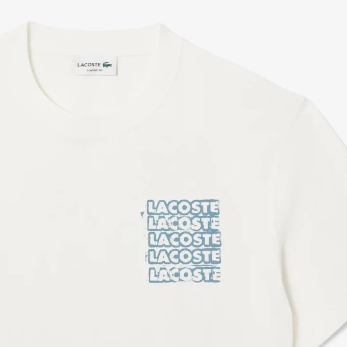 Heren T-shirt van katoenjersey met print
