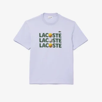 Heren T-shirt van zwaar katoen met balprint