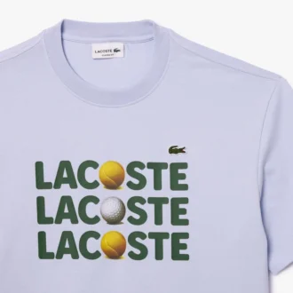 Heren T-shirt van zwaar katoen met balprint